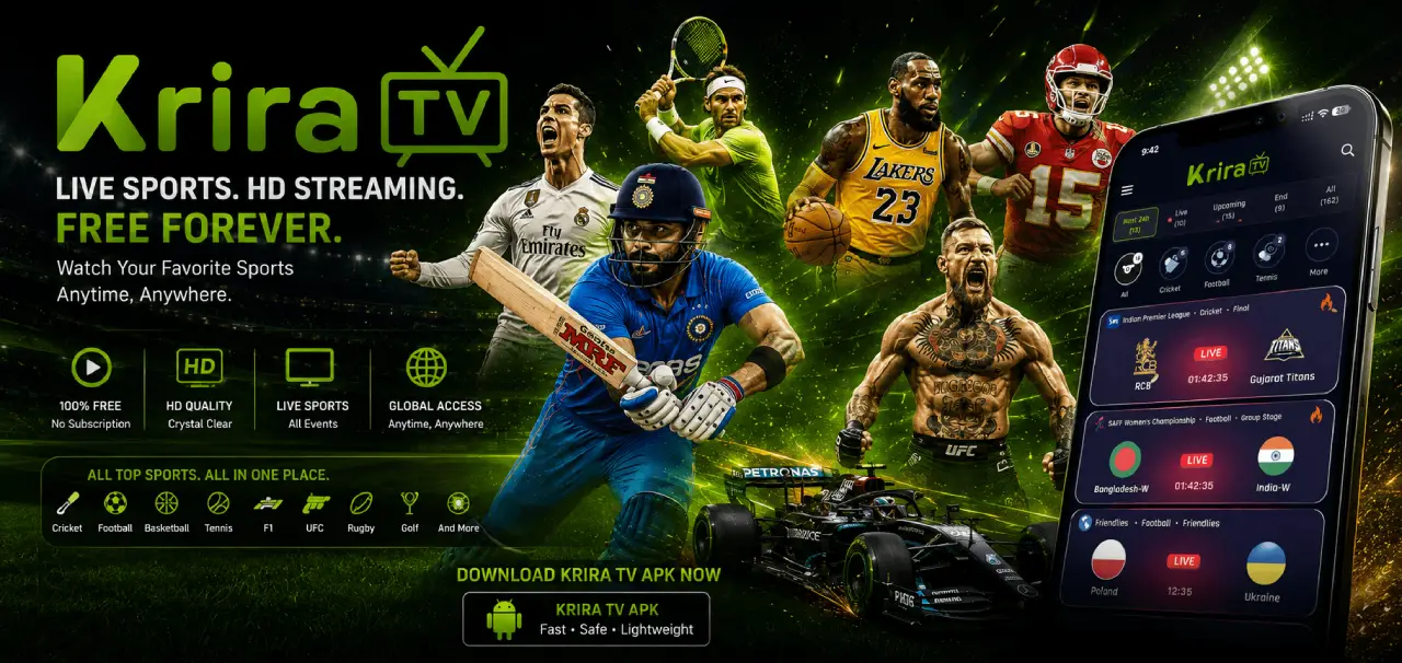 Krira TV — Watch Live Sports Free on Android